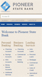 Mobile Screenshot of pioneerstatebank.com